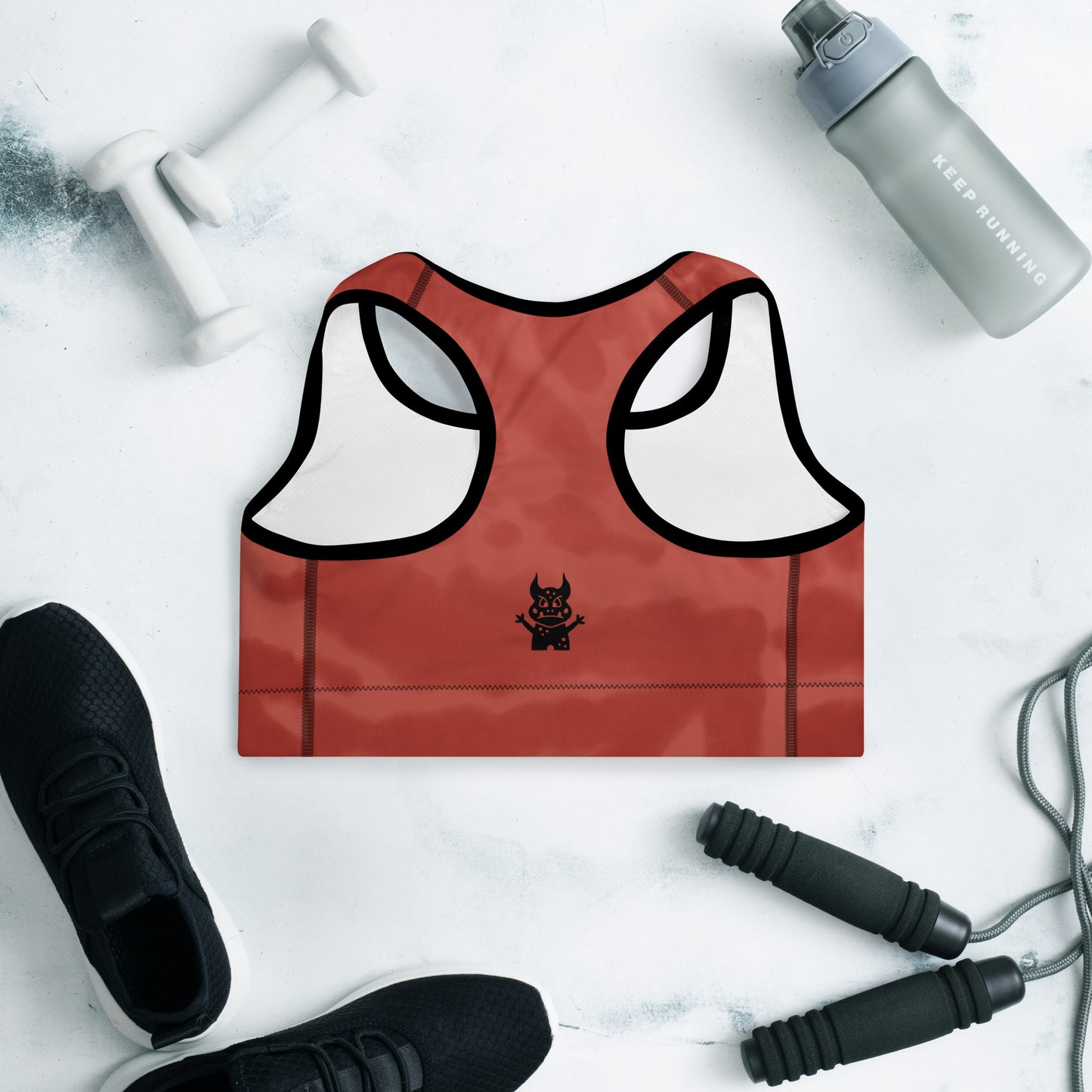 ATTITUDE. Padded Sports Bra. BADDER THAN DEVIL.