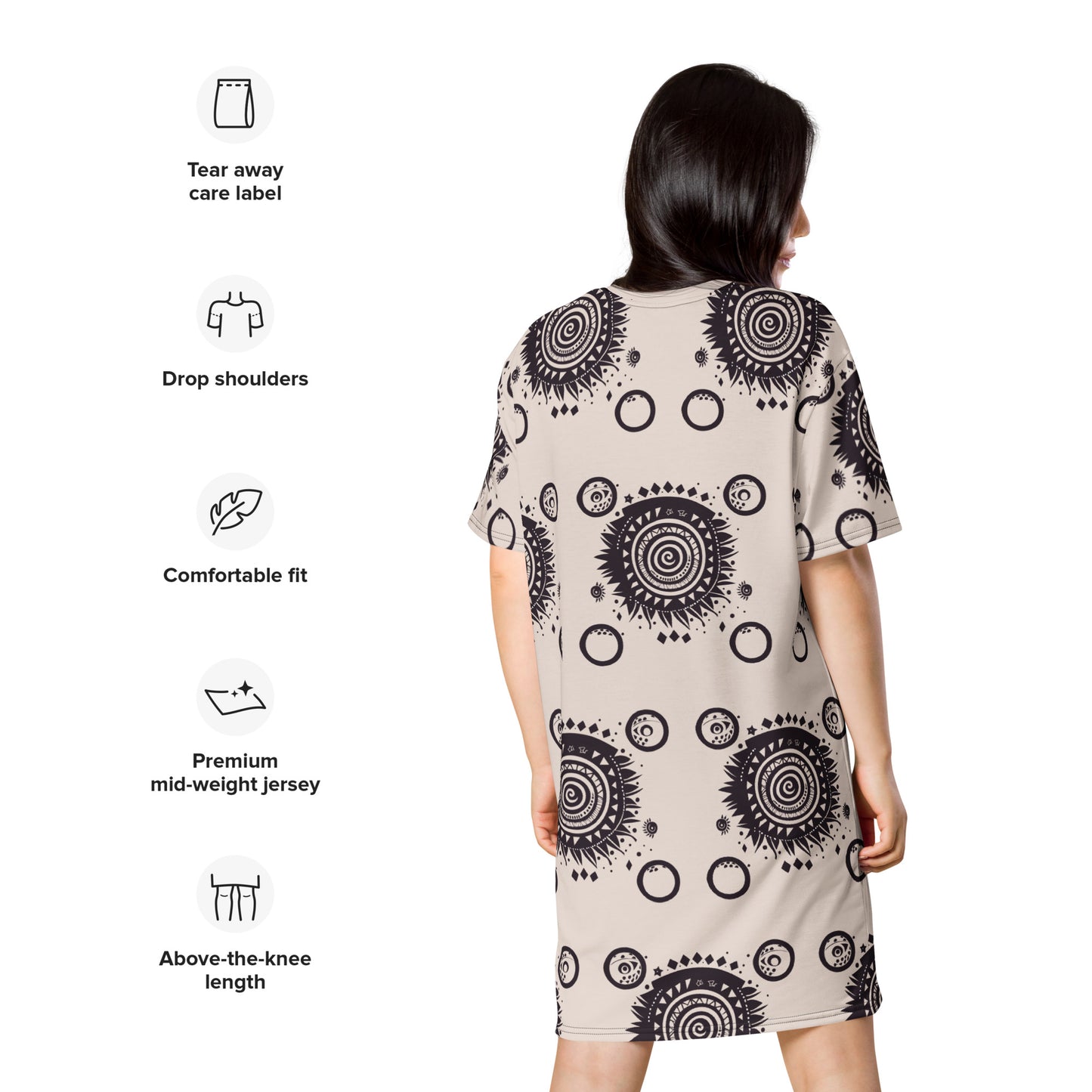 VIBE TRIBE. T-shirt dress