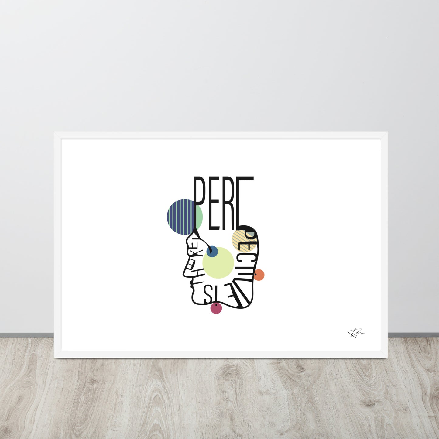 Framed poster - PERSPECTIVE IS THE KEY