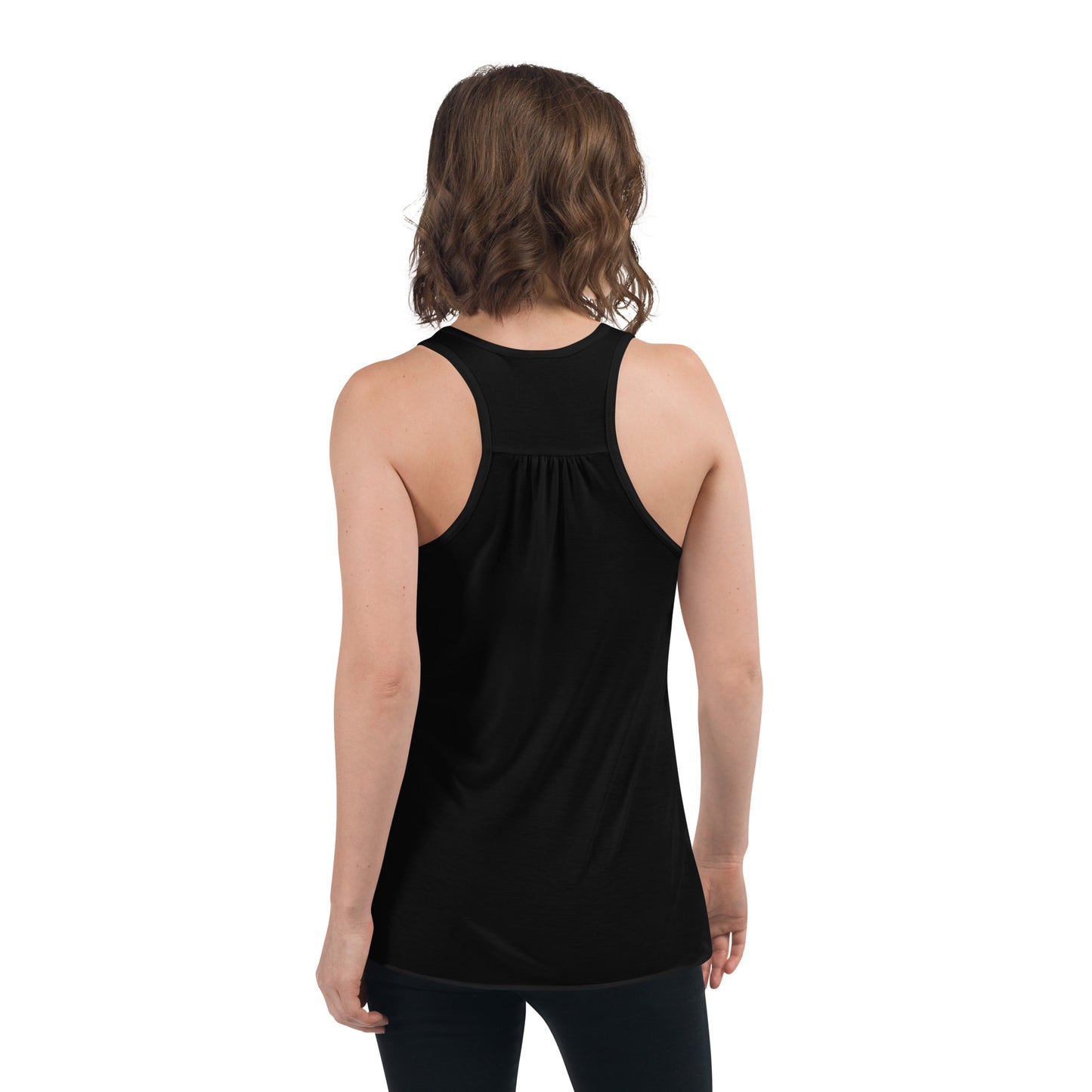 ANIMAL INSTINCT. Women's Flowy Racerback Tank. MONKEY VIBES.