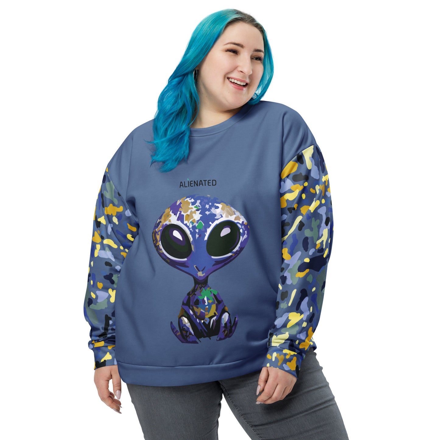 OUT OF SPACE. Unisex Sweatshirt. ALIENATED.