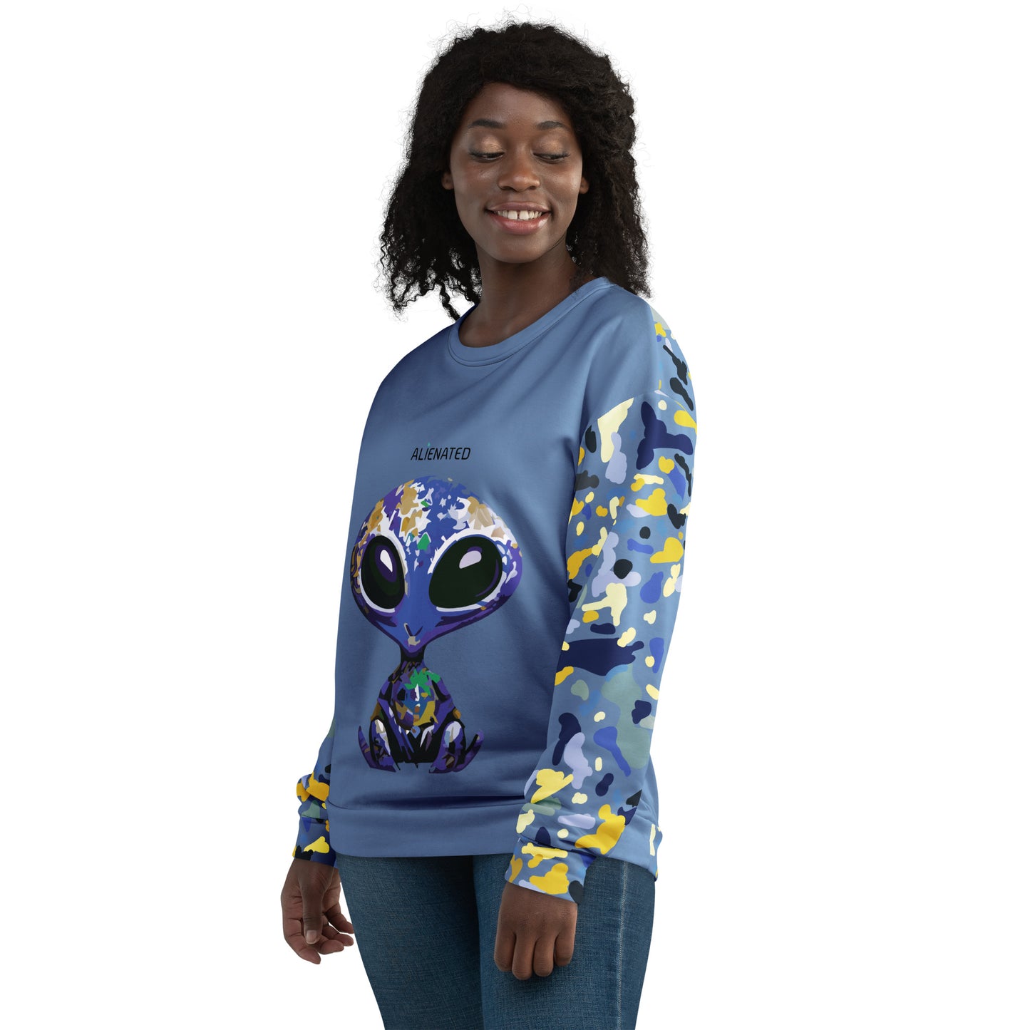 OUT OF SPACE. Unisex Sweatshirt. ALIENATED.