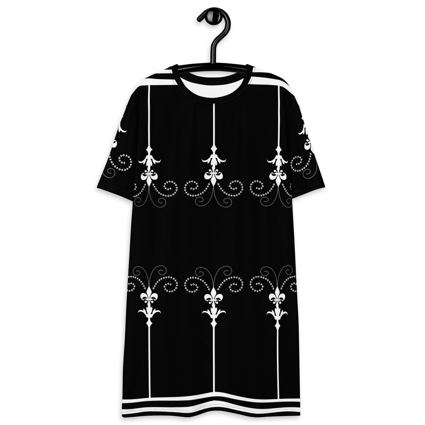 ROOTS. T-shirt dress. Black&White