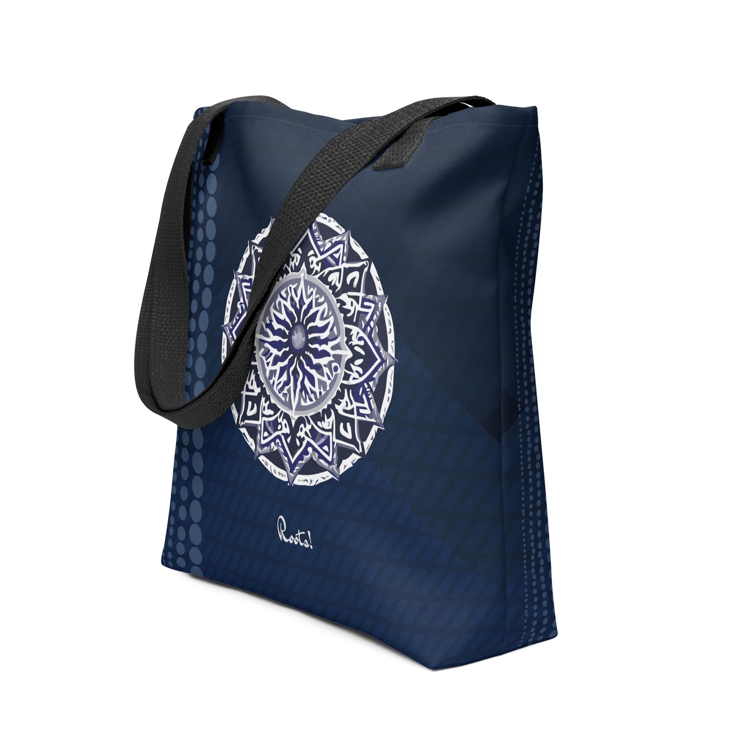 ROOTS! Tote bag. Blue Mandala.