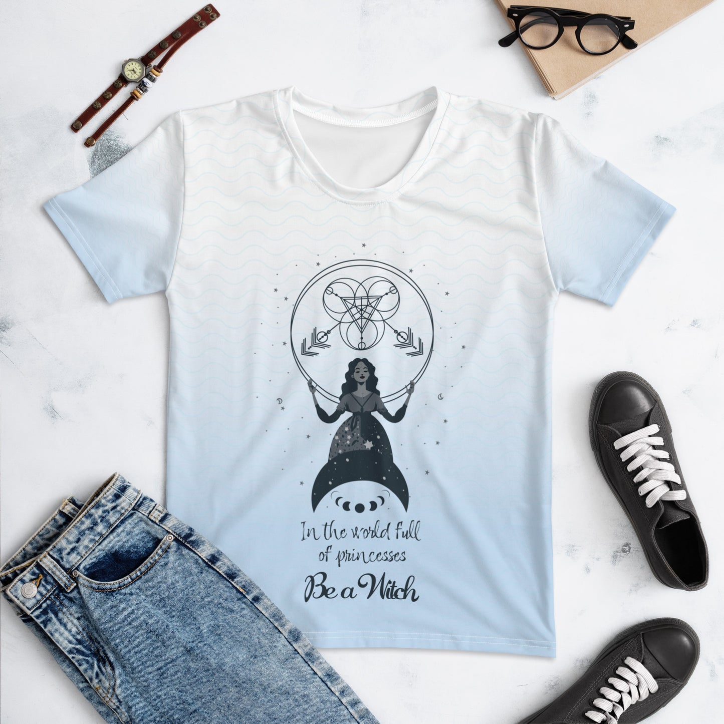 UNDER THE INFLUENCE. Women's T-shirt. BE A WITCH.