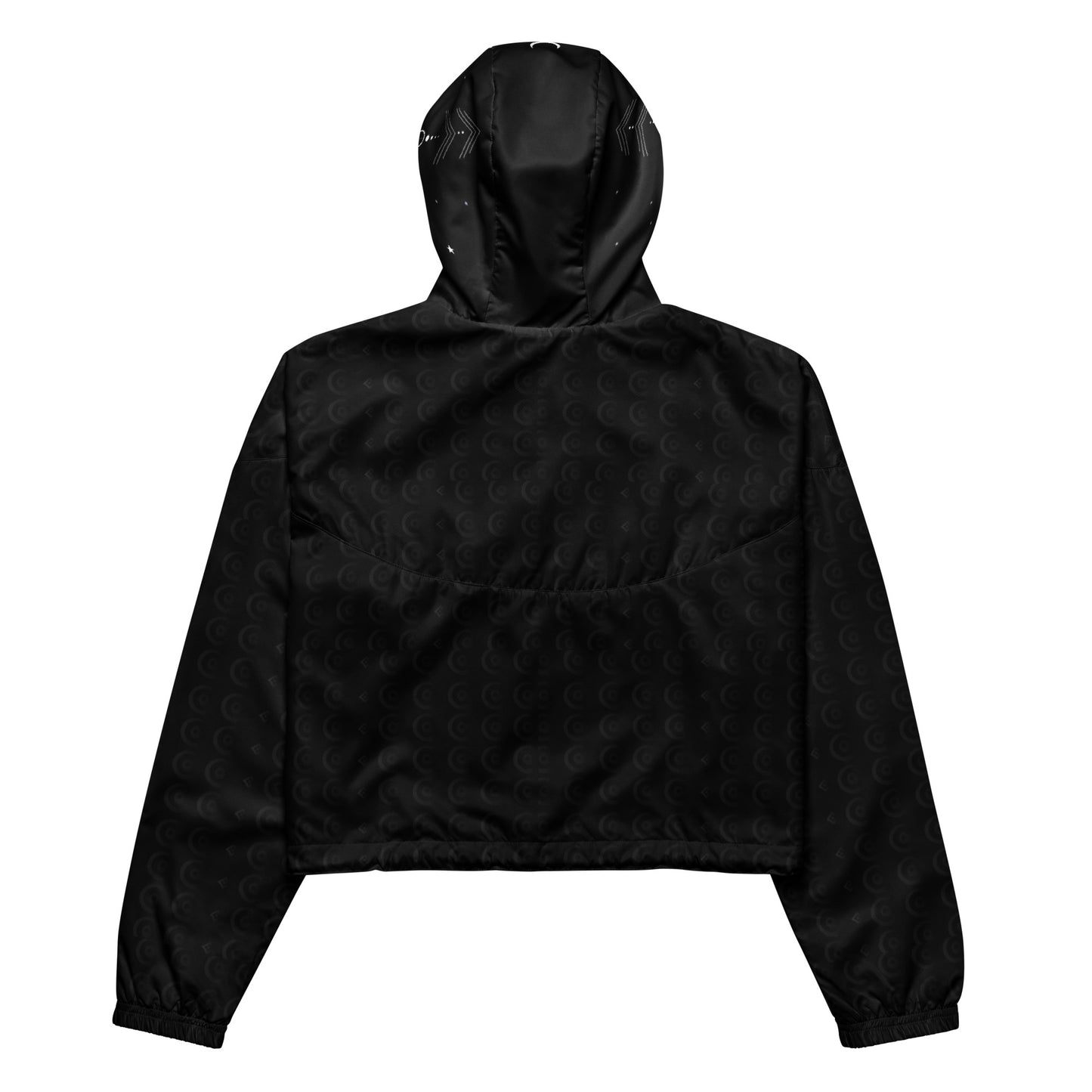UNDER THE INFLUENCE. Women’s cropped water resistant windbreaker. BE A WITCH.