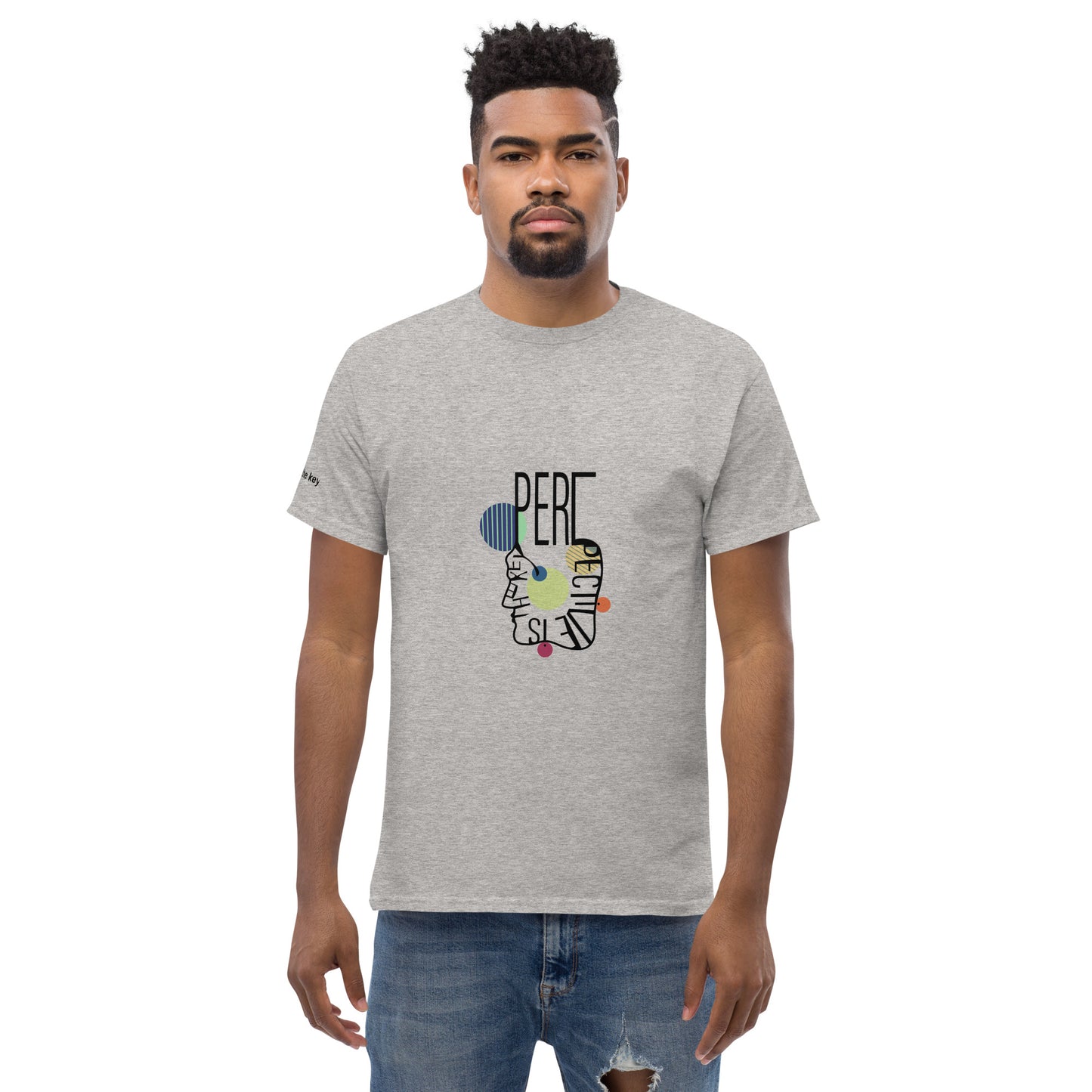 ATTITUDE. Men's classic tee. PERSPECTIVE IS THE KEY.