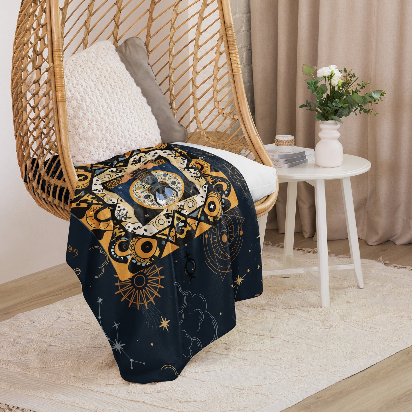 UNDER THE INFLUENCE. Sherpa blanket. GODDESS.