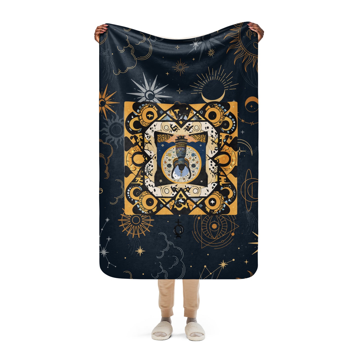 UNDER THE INFLUENCE. Sherpa blanket. GODDESS.