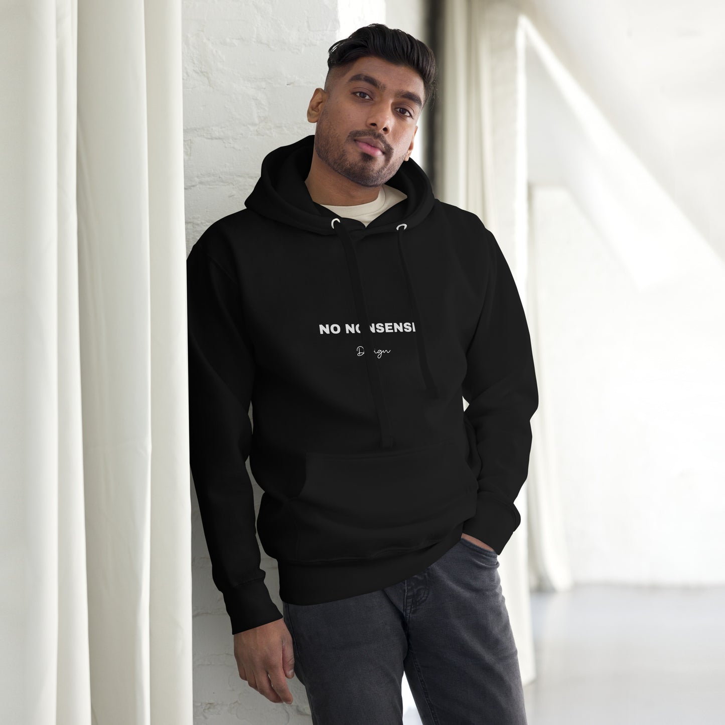 ATTITUDE. Unisex Hoodie. NO NONSENSE DESIGN.