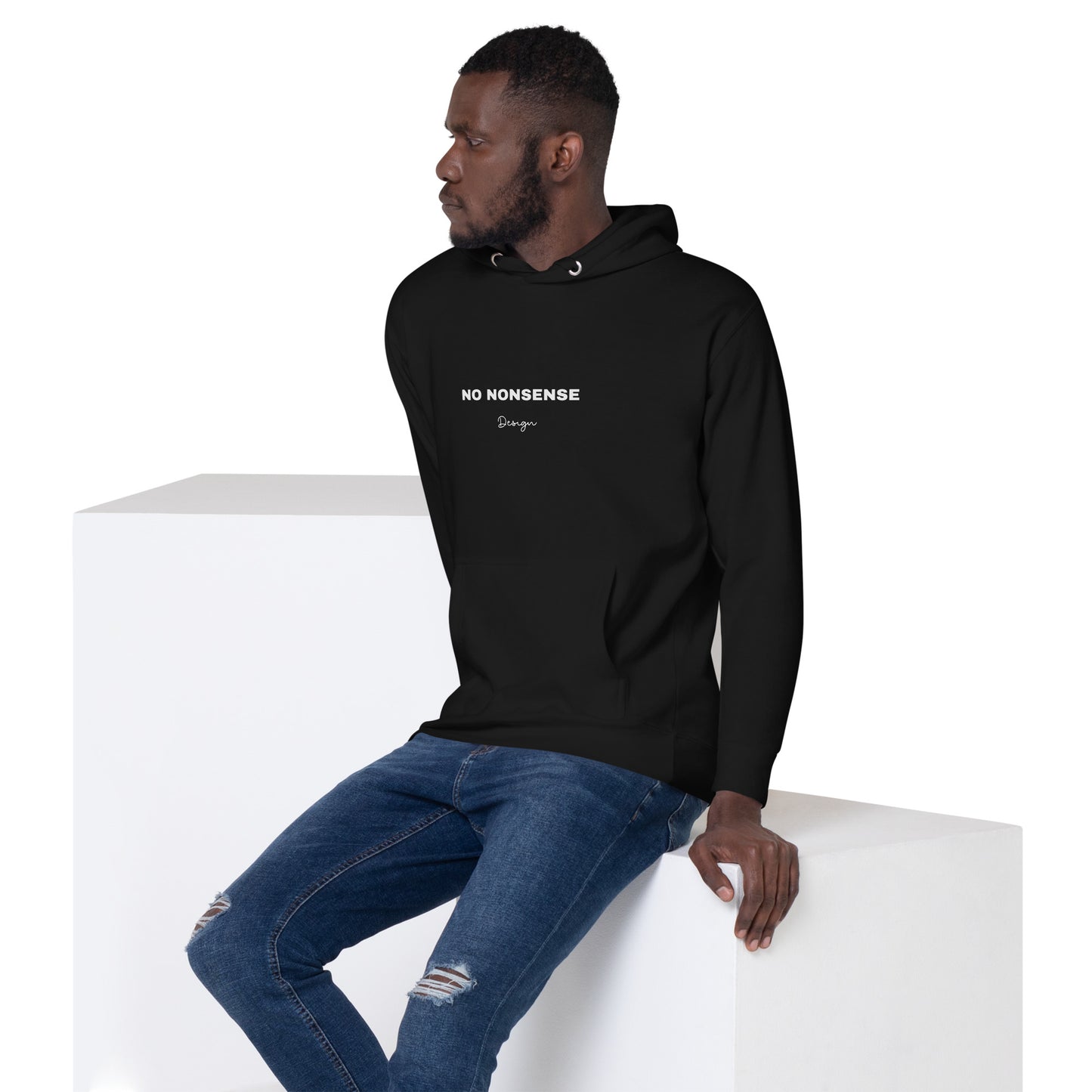 ATTITUDE. Unisex Hoodie. NO NONSENSE DESIGN.