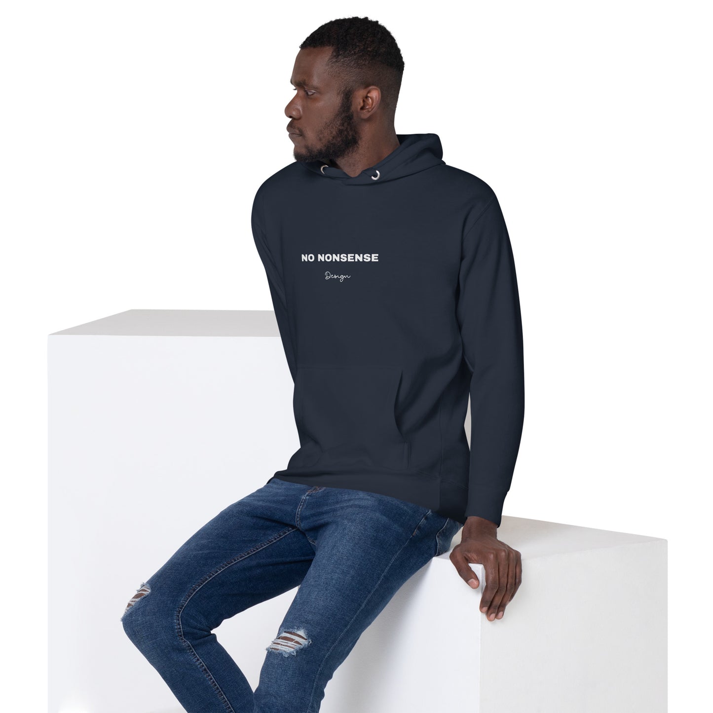 ATTITUDE. Unisex Hoodie. NO NONSENSE DESIGN.