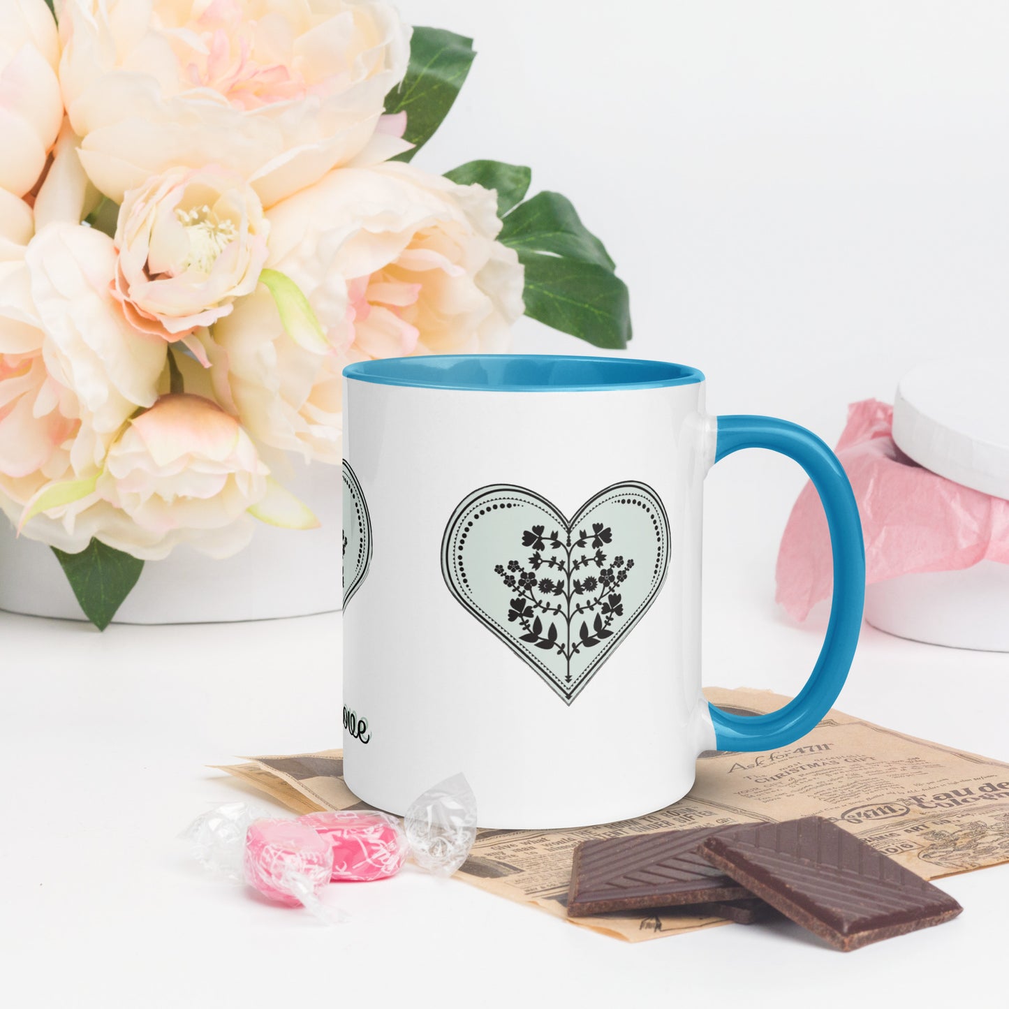 ROOTS! Mug with Color Inside. WITH LOVE.